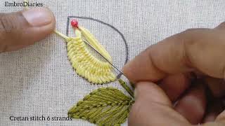 SIMPLE AND BEAUTIFUL FLOWER HAND EMBROIDERY DESIGN FOR BEGINNERS