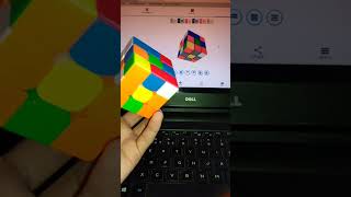 Rubik's cube solved using App #shorts