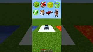 Minecraft Elytra Fall vs Different Blocks (World's Smallest Violin) #minecraft #shorts