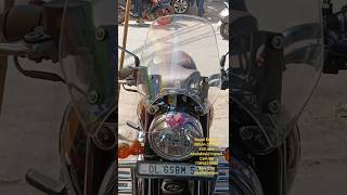 😱😱Royal Enfield ribbon classic 350 new windshield install#modified #accessories #lamination #viral 💯