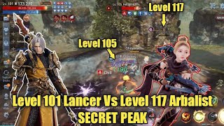 LVL101 LANCER VS LVL117 ARBALIST | SECRET PEAK #mir4