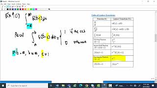 Example 9 (i) and (ii) of Laplace Transform