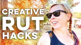 15 CREATIVE RUT HACKS FOR CRAFTERS // Too Many Supplies! What to Make? Motivation?!