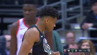 Giannis Antetokounmpo Gets Nasty Elbowed In The Face By Clint Capela! No Foul Is Called!