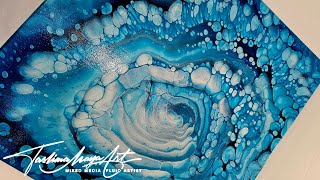 183 Is this the World's Coolest Acrylic Pour Painting? Unboxing Arctic Blast! 😍💎❄️🌬 @GinaDeLuca