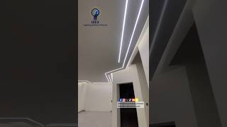 Installation of aluminium profile light or stretch ceiling#ledlights #interiordesign #viral #shorts