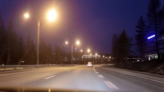 Night drive - Finland, Leppävirta - Kuopio - Lapinlahti