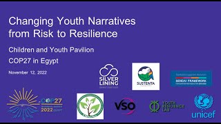 SL @ COP27: Changing Youth Narratives from Risk to Resilience