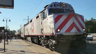 RAILFANNING CALTRAIN 920 | Arrives at Palo Alto Station California USA