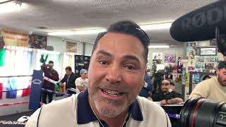 OSCAR DE LA HOYA ADVIERTE a CANELO ÁLVAREZ