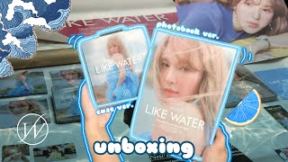 Unboxing Wendy - 1st mini album [Like Water] Photobook & Case Ver. 💙🌊