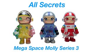 All 3 Secrets in Pop Mart Mega Space Molly Series 3