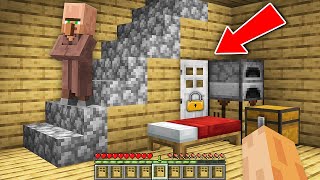 Who Build this SECRET Base inside VILLAGER HOUSE in My Minecraft World ??? Secret Village House !!!