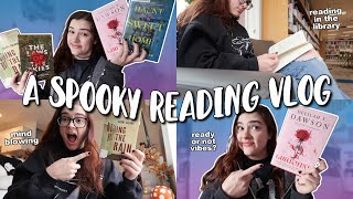 reading horror novellas and finding a new favorite 👻❤️‍🔥 [october weekend reading vlog]