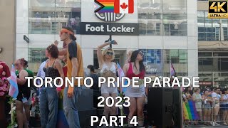 Toronto Pride Parade 2023 🏳️‍🌈 from start to finish ( Part 4) in 4K Ultra HD