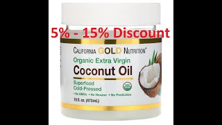 Discount - California Gold Nutrition, Cold Pressed Organic Virgin Coconut Oil 16 fl oz 473 ml Review