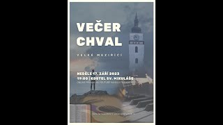 Večer Chval Velké Meziříčí 17.9.2023 v 19:00