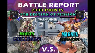 Ultra Marines/Death Guard vs Demons/Astra Millitarum - 3k 9th Edition Battle Report