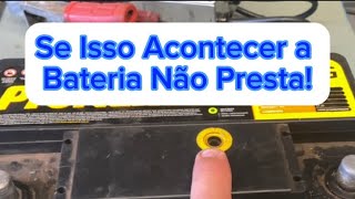 Teste da bateria utilizando o mostrador e o teste de descarga