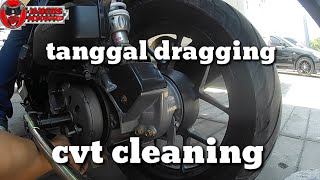 HONDA CLICK 125 TANGGAL DRAGGING | CVT CLEANING