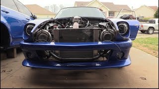 Nasty twin turbo LS 280z build