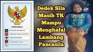 masih TK dedek sila sudah bisa menghafal lambang sila pancasila