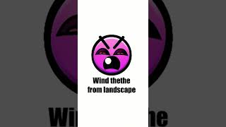 The Types of Wind from the landscape #geometrydash #fireinthehole #art #shorts