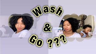 Wash and go with Honey curl forming custard