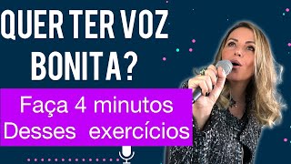 QUER TER VOZ BONITA? 4 minutos desses exercícios vocais