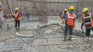 Casting| Raft foundation #construction #civil #raft #building #structure #civilengineering #concrete