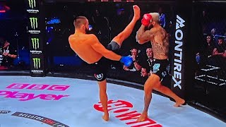 KNOCKOUT OF THE YEAR!!! Front Kick FTW!!! | Lovane Chokeli vs Homasi | Bellator 299