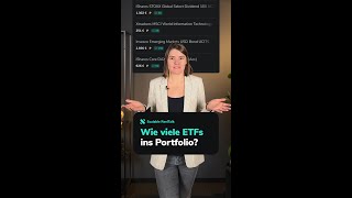 Wie viele ETFs ins Portfolio? #shorts