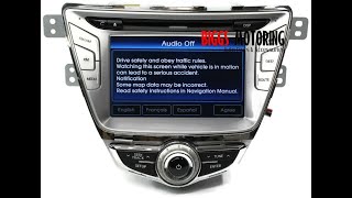 2011-2013 HYUNDAI ELANTRA NAVIGATION RADIO CD PLAYER DISPLAY SCREEN 96560-3X101F