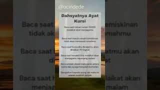 Dahsyatnya Ayat Kursih