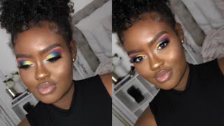 Dramatic Summer Colorful Makeup Look | COLLAB w/ Fabulous Bre