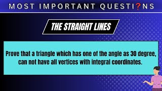 Prove that a triangle which has one of the angle as 30 degree, can not have all vertices with...