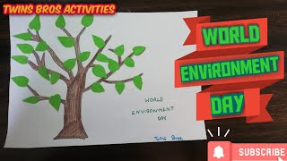 World Environment Day craft for kids || World Environment Day || Twins Bros activities