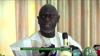 Intervention de Serigne Amsatou Mbacke ibn S. Abdou Lahad : Conférence de presse sur les p