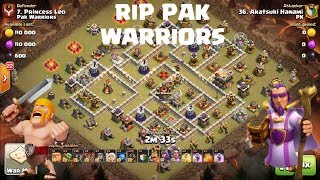 TH11 War attack Strategy 2018 | PK Vs Pak Warriors Part 1