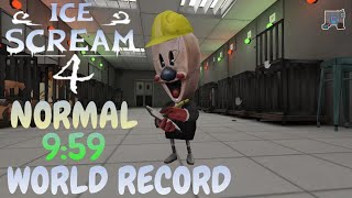 Ice Scream 4 Normal mode (glitchless) in 9:59 (World Record)