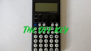 How To Turn Off The New fx-83GT CW Casio Scientific Calculator (Off Key)