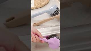 steel wire ball brush for order link is present in description of video #brush #kitchen #cleaner