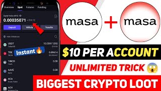 🔥 10$ Instant Withdraw In Masa Finance 🤩 New Crypto Loot