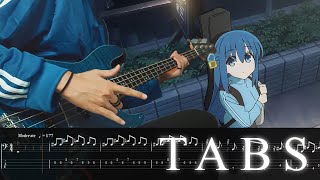 【TABS】What if Bocchi plays the BASS instead ぼっちちゃんがベースを弾いたら？ 봇치가 베이스를 연주하면 어떨까요? あのバンド Bass Cover