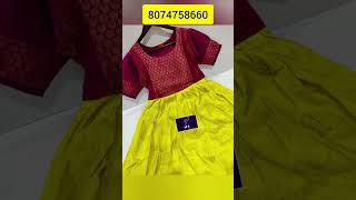 #kuberapattu long frock with contrast long tradition border!!!for sale at Rs.1599+$