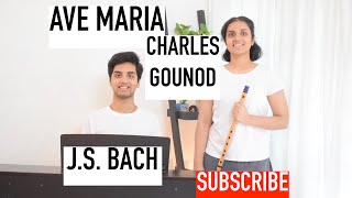 Ave Maria-J.S.Bach/ Charles Gounod -  Indian Flute (Bansuri) and Piano