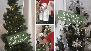 How to Decorate a Christmas Tree in a SMALL SPACE!