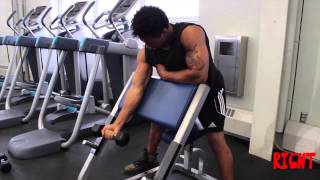 Tutorial | Standing One-Arm Dumbbell Preacher Curl