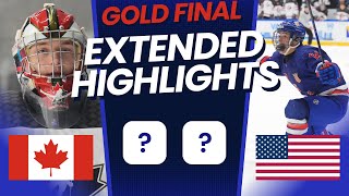 Canada vs USA Gold Final EXTENDED Highlights | 2024 IIHF U18 World Championship