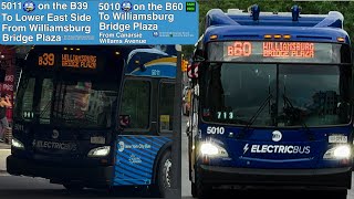 NYCTBC | 2024 New Flyer Xcelsior Next Generation All Electric Buses on the B39 & B60, 5010 & 5011